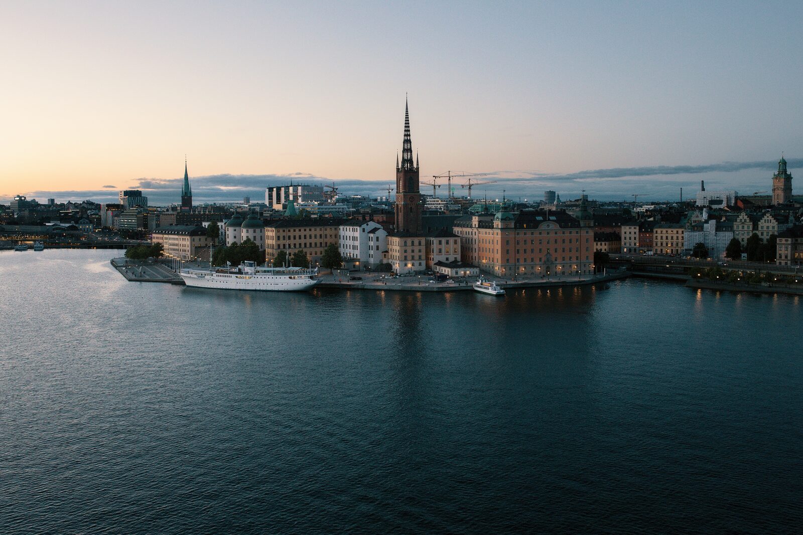 Stockholm skyline across the water